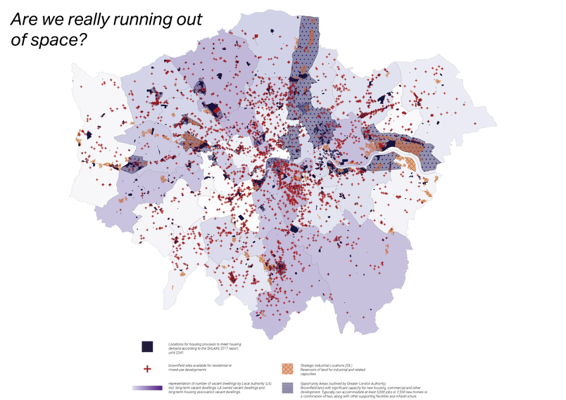 There are significant areas of buildable land, as well as vacant buildings which could be used to address the housing shortage.