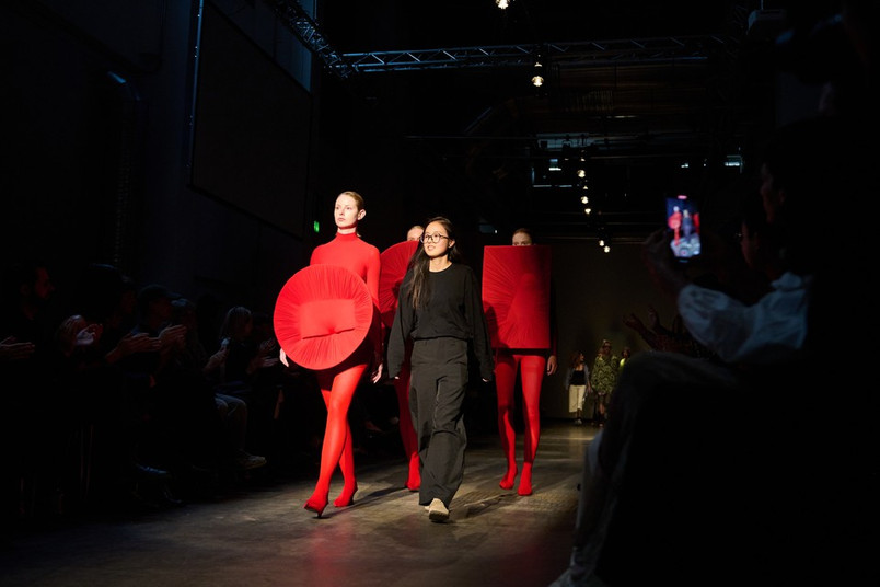 Modeller på catwalk
