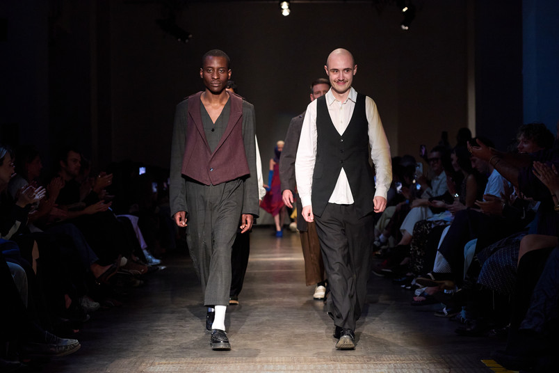 Modeller på catwalk