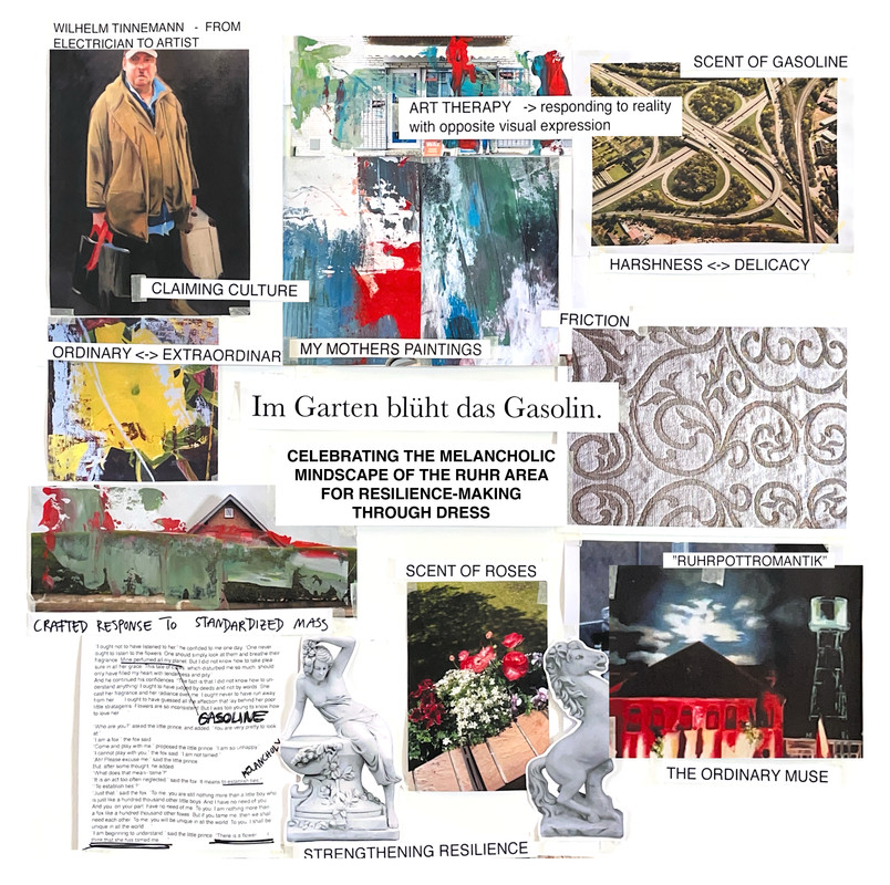 Concept Development. Im Garten blüht das Gasolin -  Celebrating the Melancholic Mindscape of the Ruhr Area for Resilience-Making through Dress