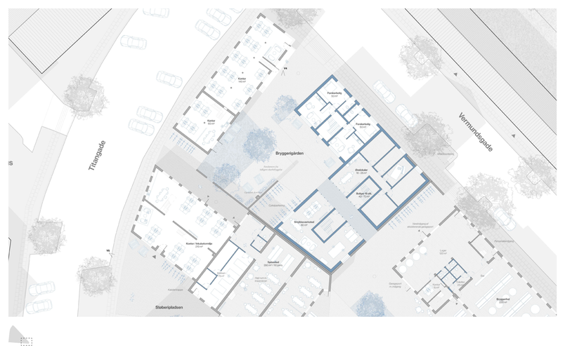 Plantegning af Bryggerigården