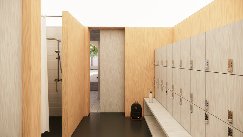Accessible changing facilities designed to support diverse user needs.