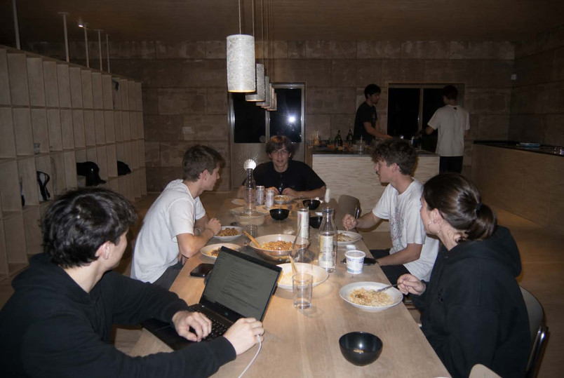 in kitchen