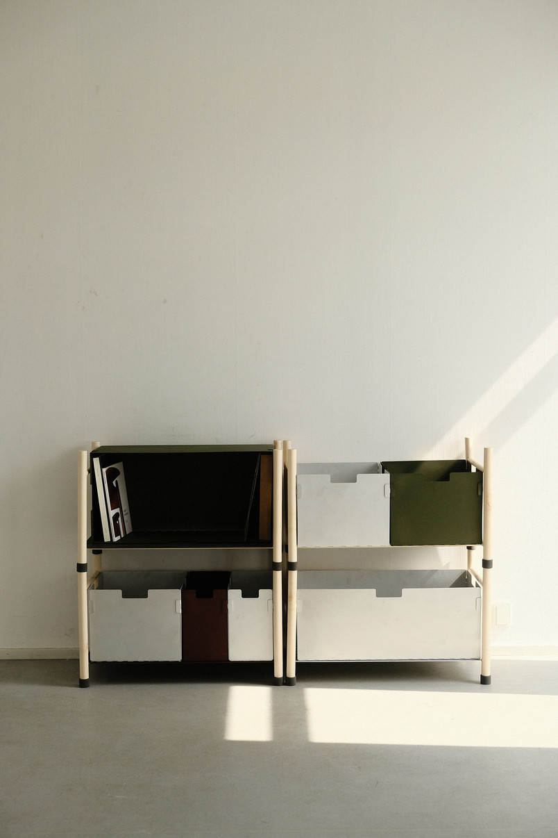 Traveller Shelf in different setting 