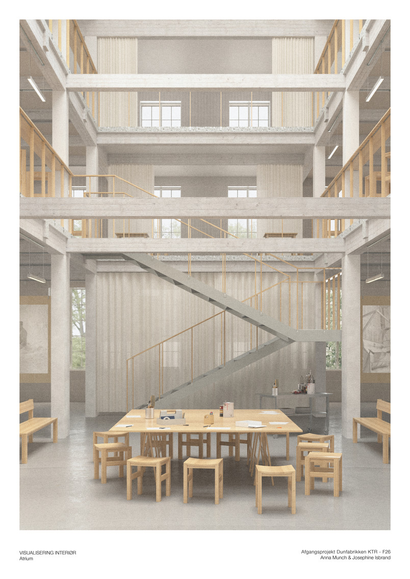 De offentlige rum. Visualisering, Atrium