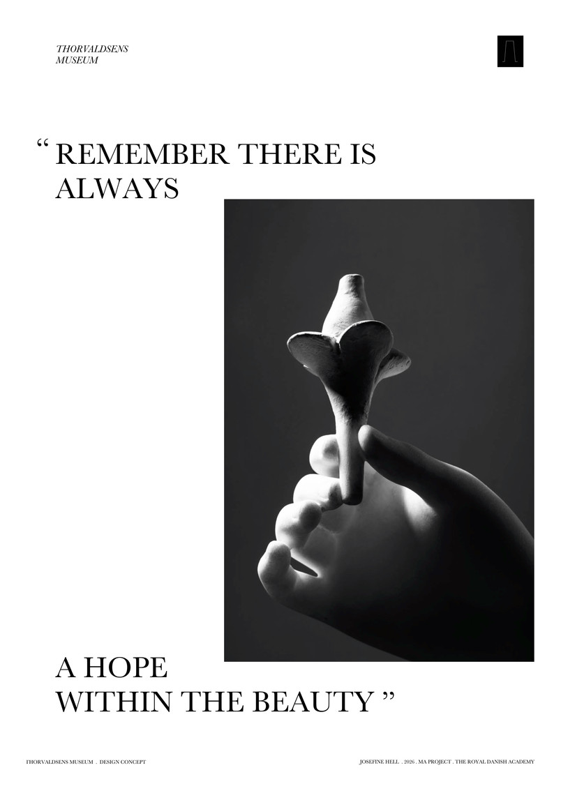 TO END WHERE IT BEGAN  .  THE FLOWER OF HOPE . FRAGMENT OF A SCULPTURE OF HEBE BY THORVALDSEN . 1802 