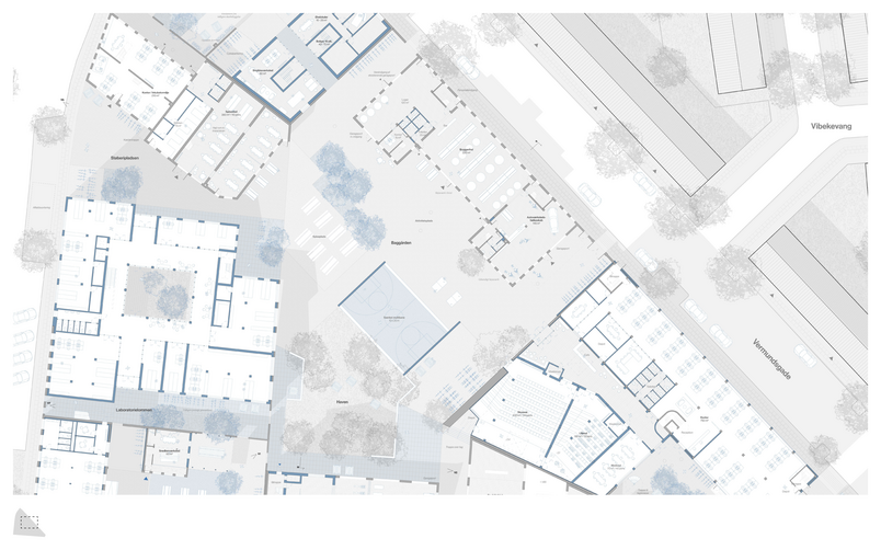 Plantegning af Baggården