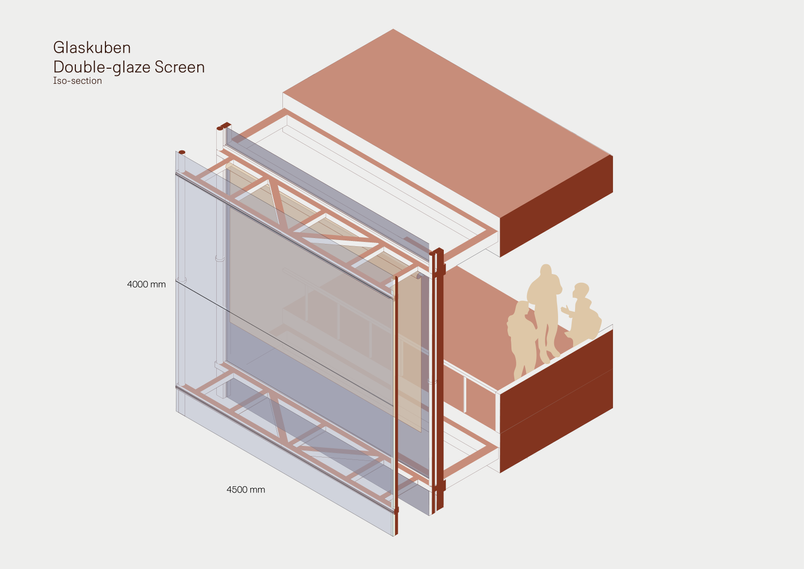Glaskuben Facade Isometric 