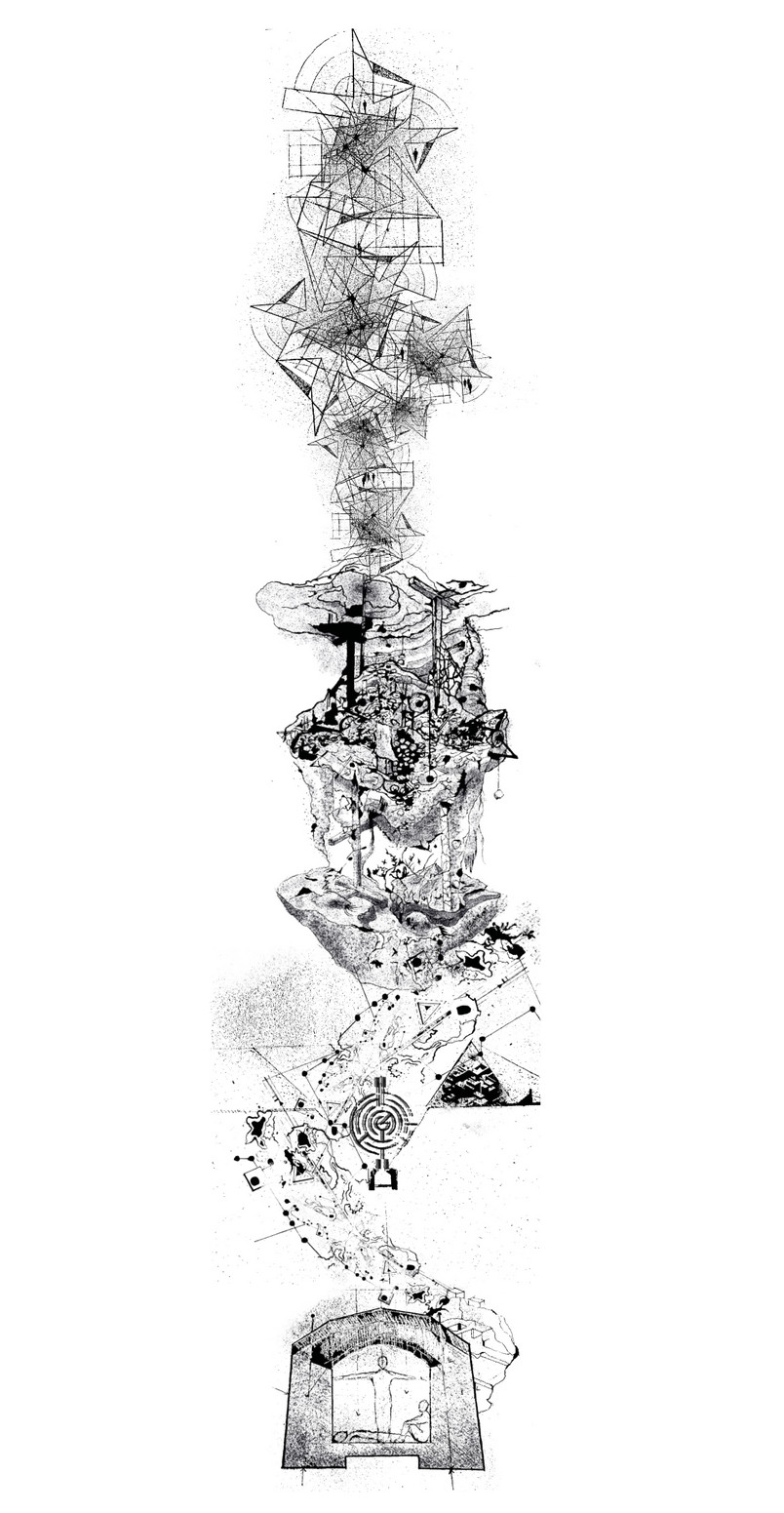 drawing of a vertical system/underground reimagined