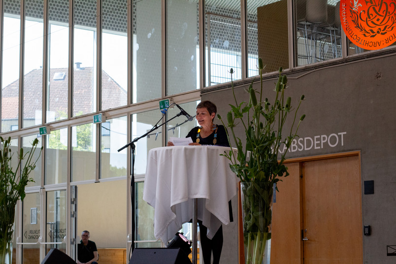 Lene Dammand Lund på talerstol
