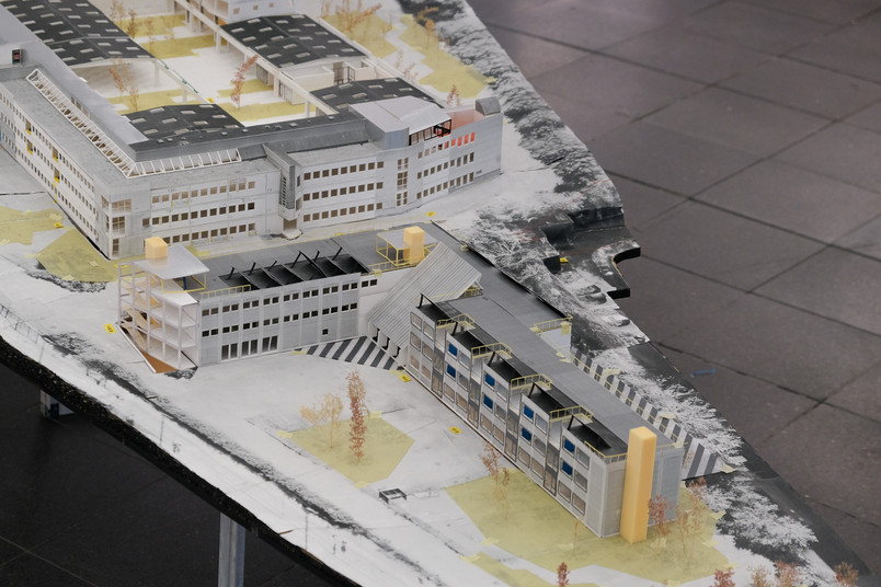 Arbejdsmodel, Samlede indgreb i bygningen, 1:100