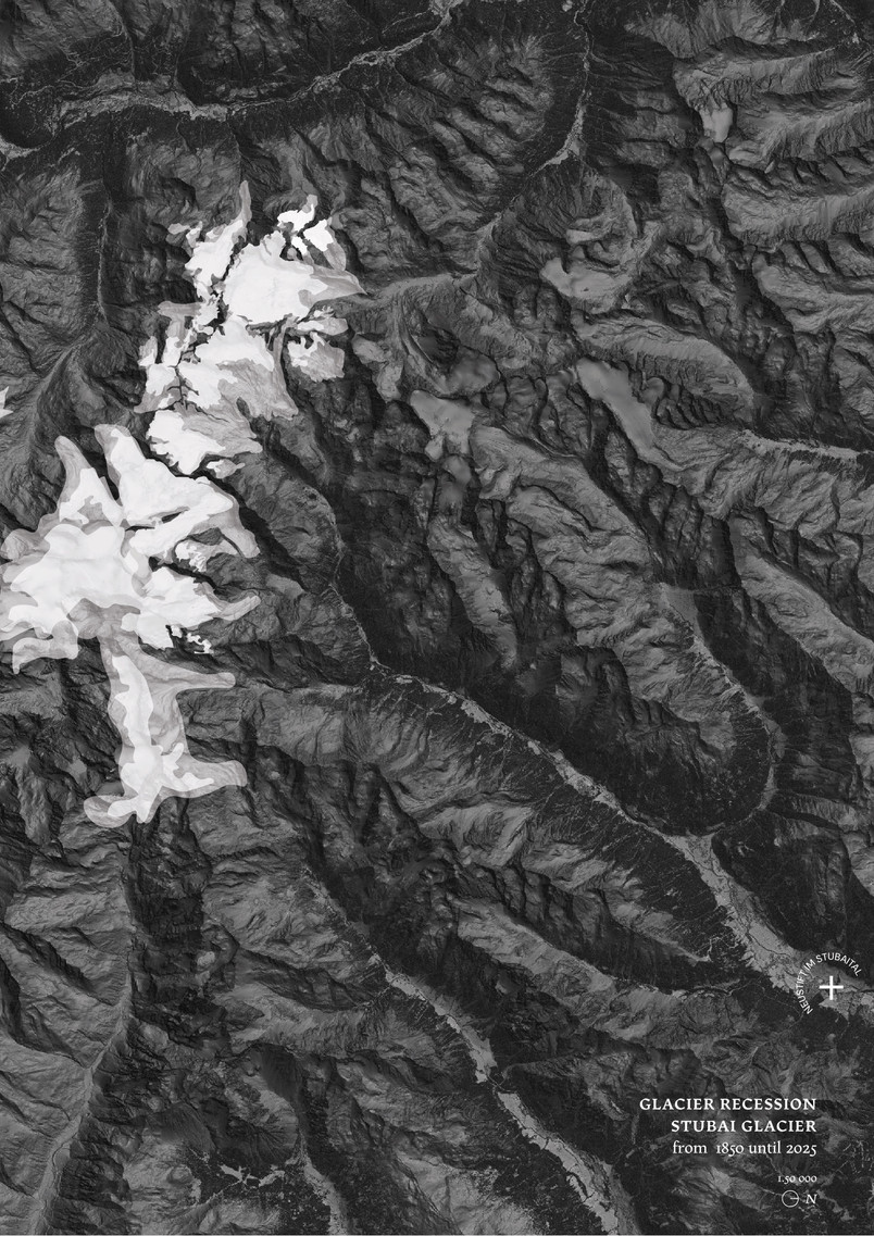 glacier melt map