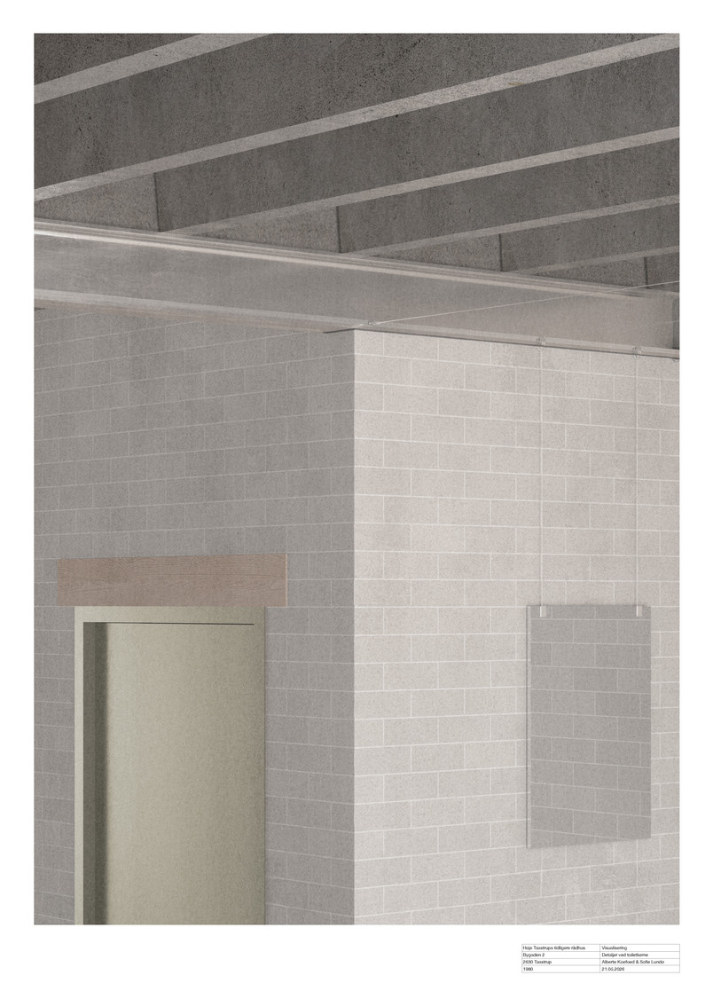 Visualisering, toiletkerne af komprimerede lersten