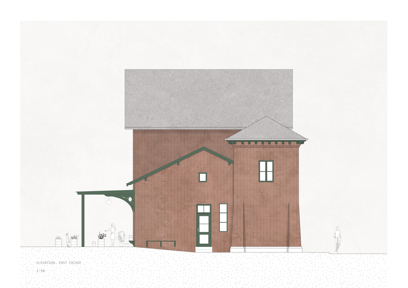 East facade elevation