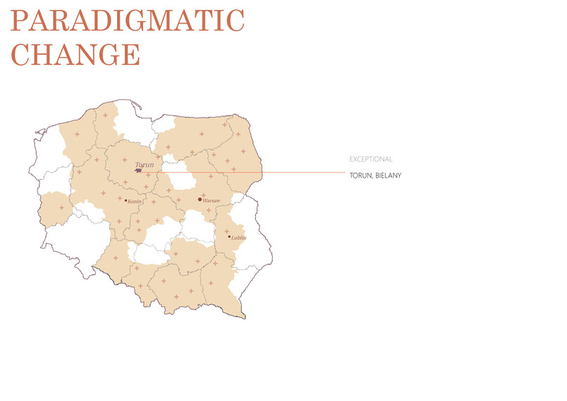 Administrative regions now in relation to the Communist Era and former factories 