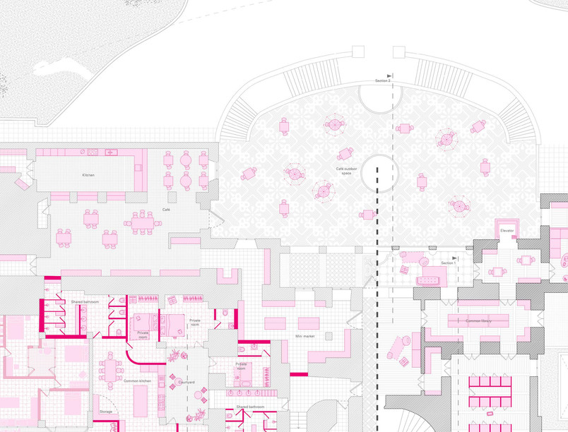 MiniMarket and Cafe Plan