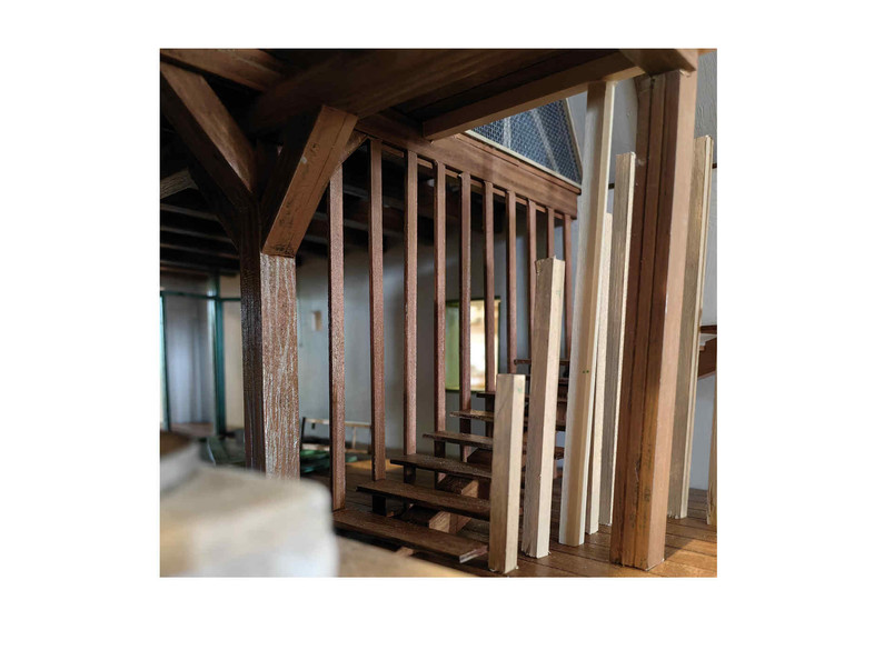Modeling photo---the new staircase