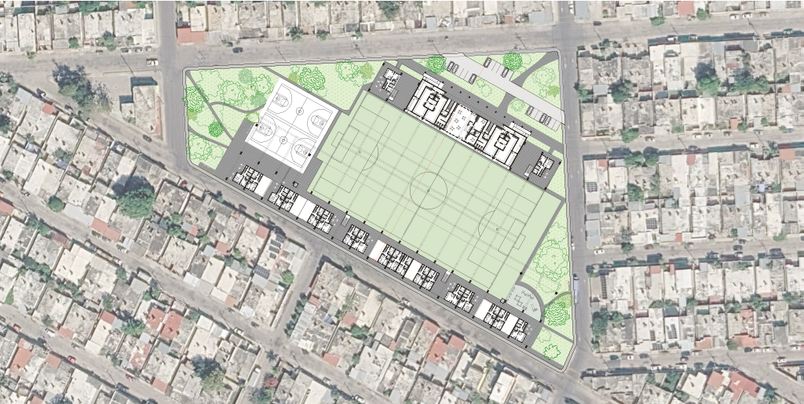 Project site- and groundfloor plan