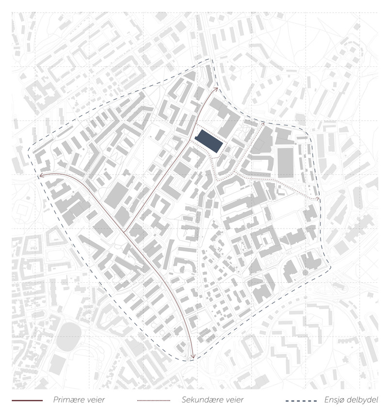 Kart over Ensjø