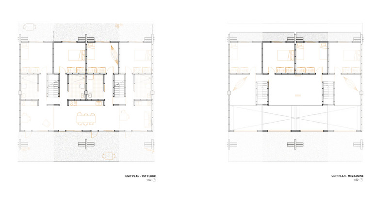 Modular Unit Plan, Adaptable Unit Arrangements 