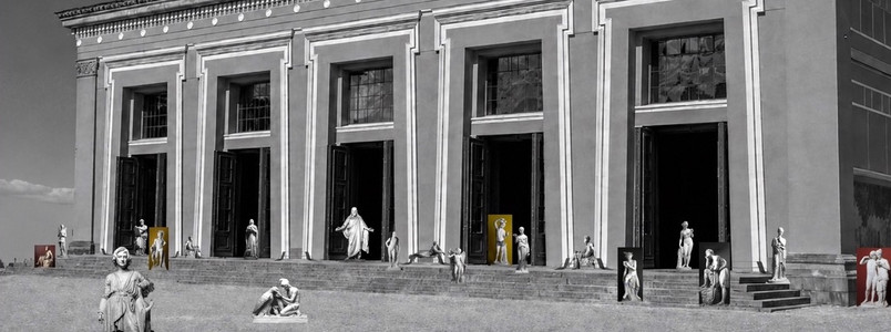 OPEN DOORS . OPEN ARMS .  THE PROJECTS INTENTION . MOVING THE ENTRANCE TO THE FRONT FACADE . FREE ENTRANCE TO FOYER .  PORTIKUS  .  SPATIAL DESIGN CONCEPT . BY JOSEFINE HELL . 2026