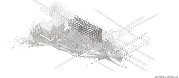 Scan and Contruction Drawing overlay by Aleksander Guldager KongsHaug