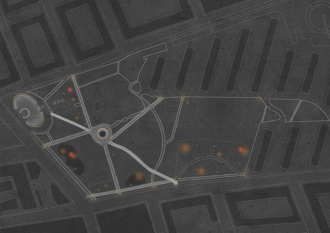 Stibelysning lysintensiteter / / lysglimt placering og farvefordeling (efterår)