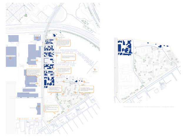 Situation Plan. On the right side, the dotted line is indicating the local plan for Stejlepladsen