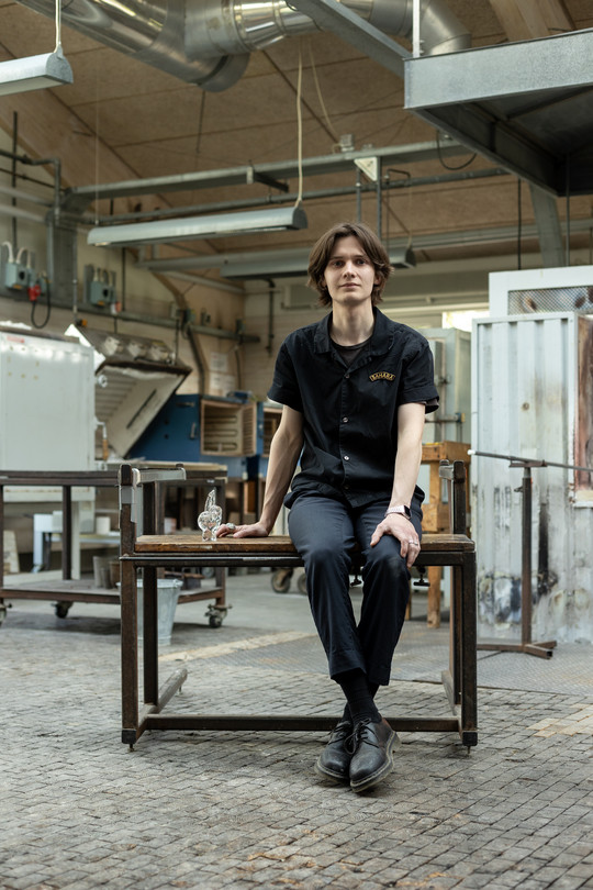 Lartigue Nathan - Glass blowing workshop of the academy