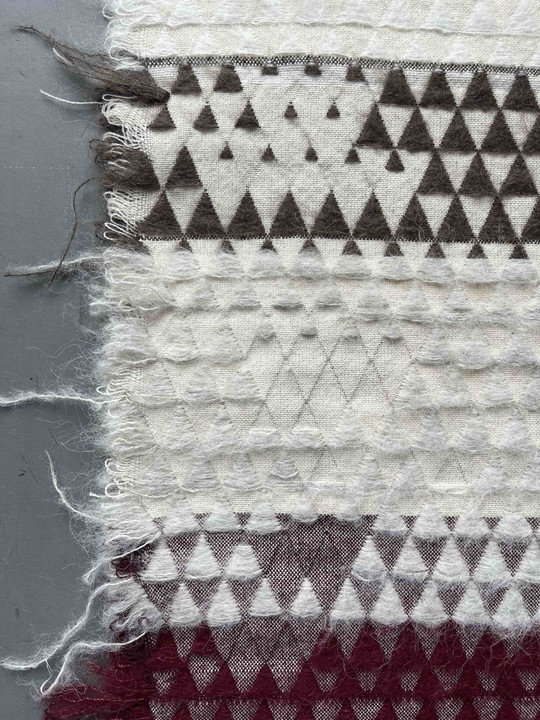 cutting experiment on woven sample