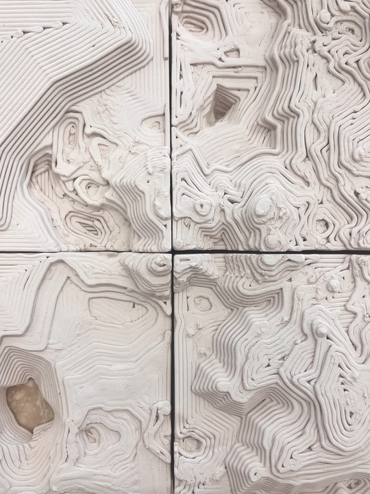 detail of 3d printed tiles