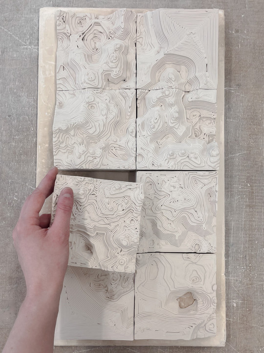 set of 3d printed tiles