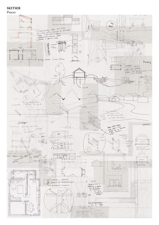 Skitse collage fra proces