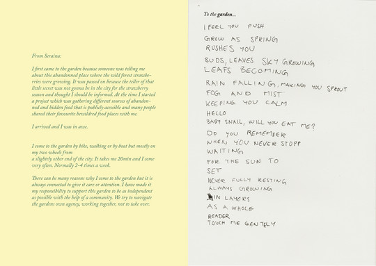 Spread from Winter zine 1/3