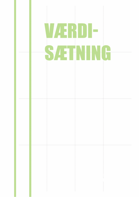 Værdisætnings hæfte 