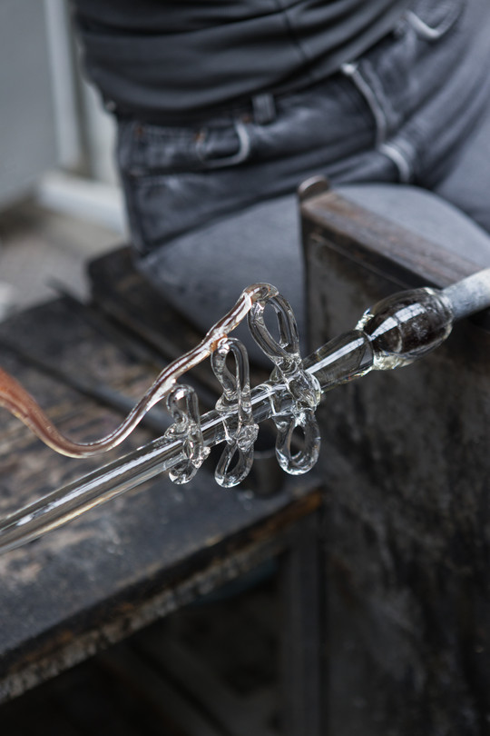 sculpted hot glass