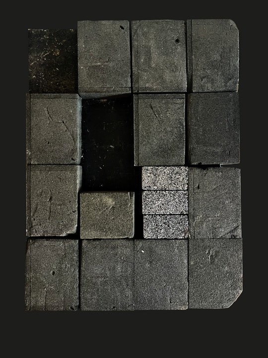 firkanter i cementlignende materiale