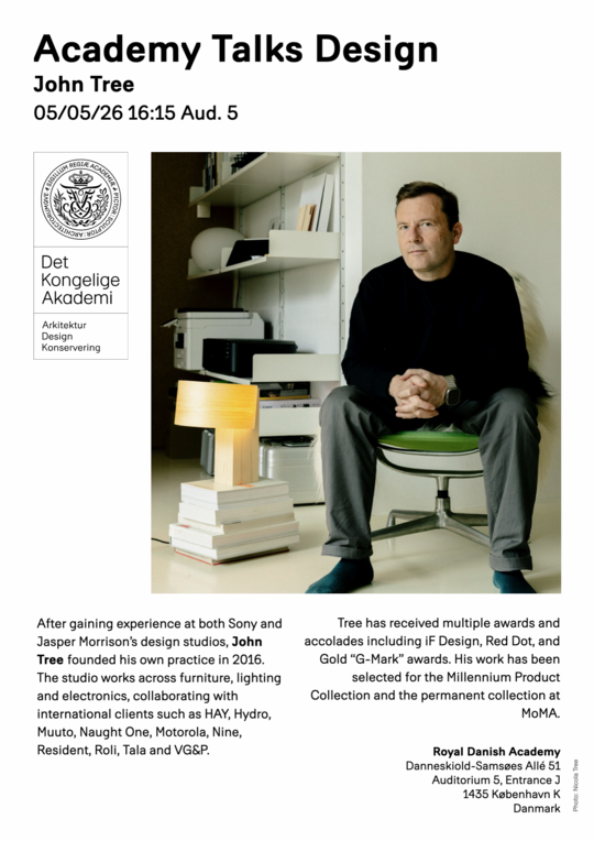 Plakat for Academy Talks Design: John Tree