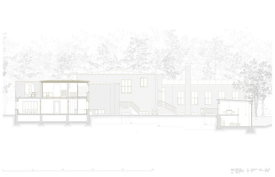 Snit, gårdrum - 1:50