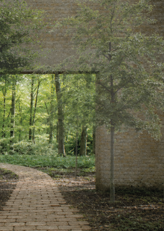 brick path