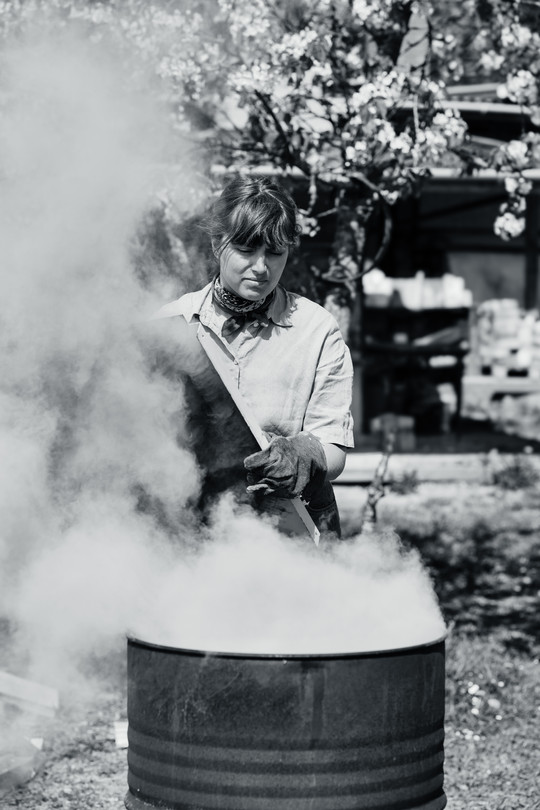 Raku firing