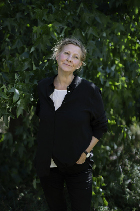 Maja Zander Fisker in the garden