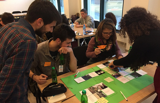 UN staff and local students in Kosovo shared undertstandings at a common workshop in Kosovo about places of engagements.