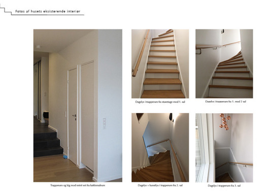 Fotos af husets eksisterende interiør