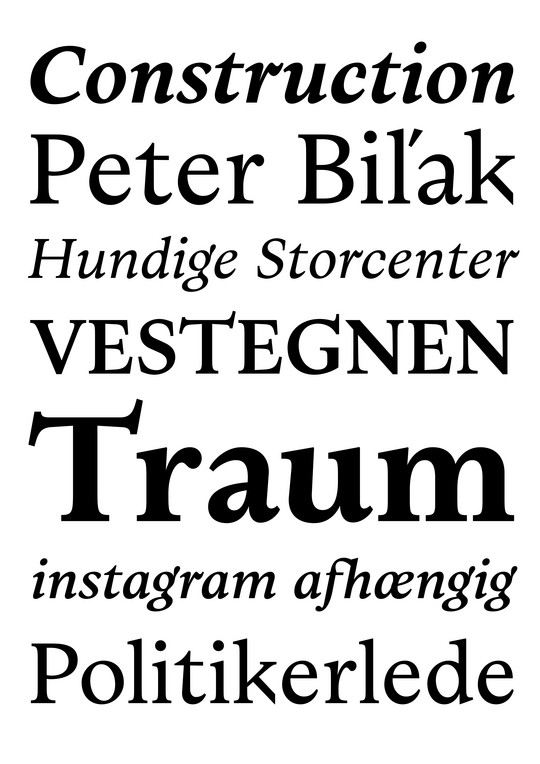 Typeface by Jeppe Pendrup Jørgensen