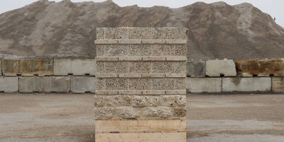 Byggeblokke af genanvendt beton. Foto: T. Slaatto & C. Morsbøl
