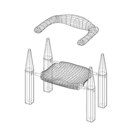 Chair in larch