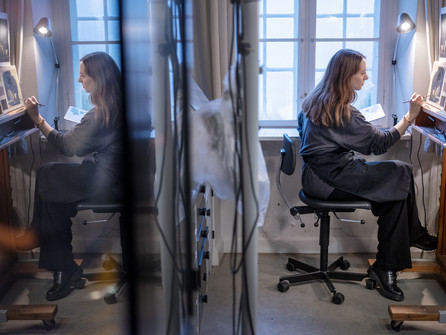 Konservatorstuderende arbejder