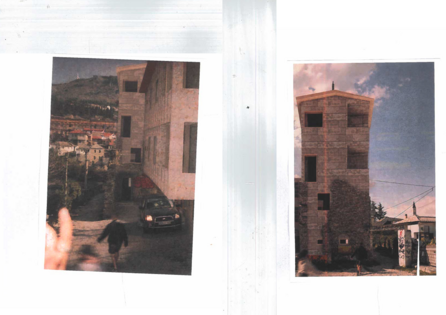 two scanned pictures of the project