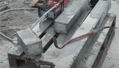 Byggeblokke af genanvendt beton